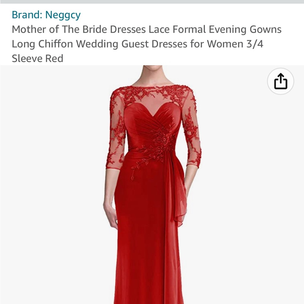 Mother of the bride evening gown